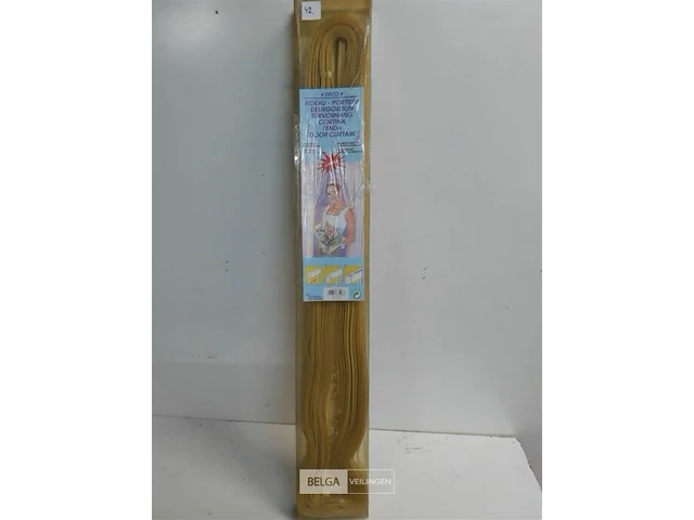 1 x vliegengrodijn zware pvc linten beige 90x220 cm - afbeelding 1 van  3