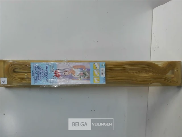 1 x vliegengrodijn zware pvc linten beige 90x220 cm - afbeelding 1 van  3