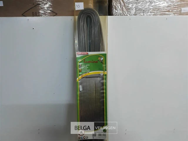 1 x vliegengrodijn zware pvc linten grijs 100x220 cm - afbeelding 1 van  3