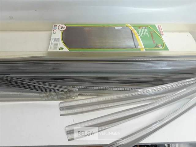 1 x vliegengrodijn zware pvc linten grijs 100x220 cm - afbeelding 3 van  3