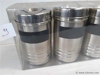1 x voorraadpot set 3 delig h16cm dia 9 cm - afbeelding 2 van  2