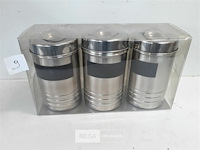 1 x voorraadpot set 3 delig h16cm dia 9 cm - afbeelding 2 van  3