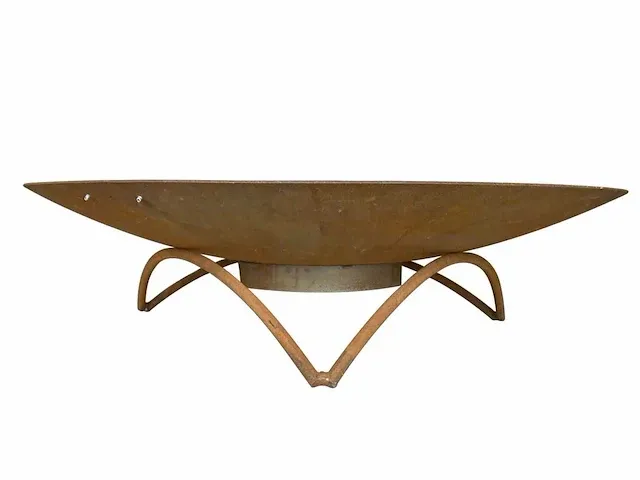 1 x vuurschaal ø 120 cm - cortenstaal - inclusief onderstel - afbeelding 6 van  7