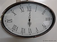1 x wandklok ovaal - afbeelding 2 van  2