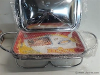 1 x warmhoudrooster + ovenschotel verwarmen 2 t-lichtjes - afbeelding 2 van  2