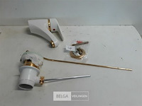 1 x wastafel kraan wit met auto afloop showmodel - afbeelding 2 van  3