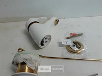 1 x wastafel kraan wit met auto afloop showmodel - afbeelding 3 van  3