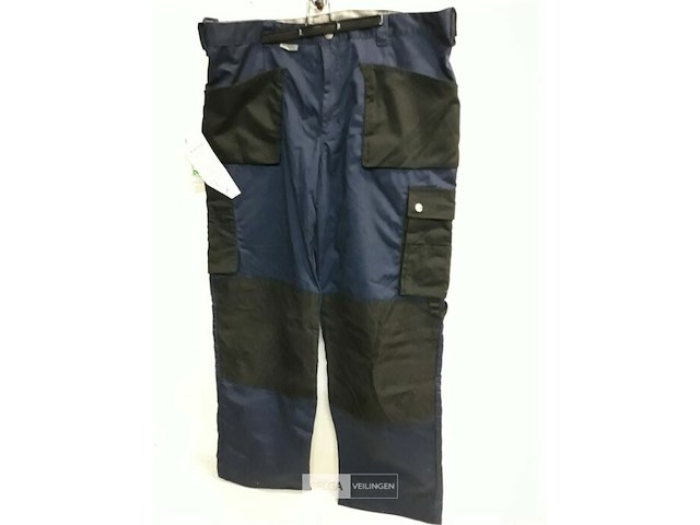 1 x werkbroek blauw/zwart artelli 58 - afbeelding 2 van  3