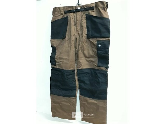 1 x werkbroek bruin/zwart artelli 54 - afbeelding 2 van  3