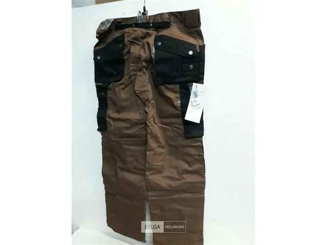 1 x werkbroek bruin/zwart artelli 54 - afbeelding 3 van  3