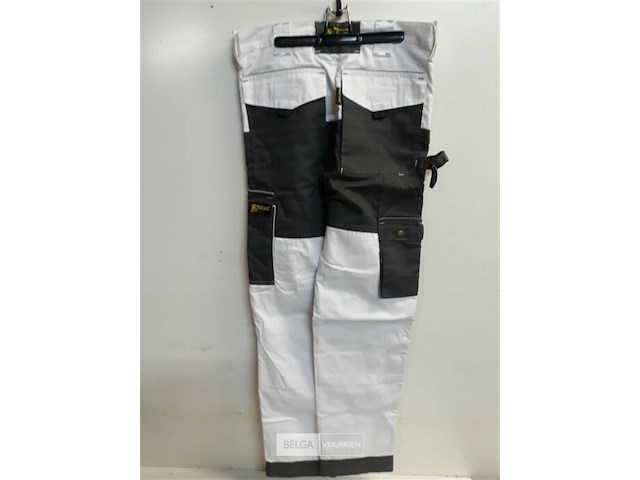 1 x werkbroek wit/zwart wolf line 42 - afbeelding 3 van  3