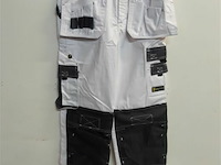 1 x werkbroek wit/zwart wolf line 42 - afbeelding 2 van  3