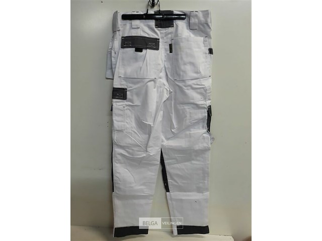 1 x werkbroek wit/zwart wolf line 42 - afbeelding 3 van  3