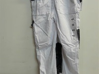 1 x werkbroek wit/zwart wolf line 42 - afbeelding 3 van  3