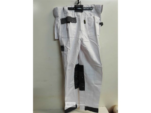 1 x werkbroek wit/zwart wolf line 44 - afbeelding 3 van  3