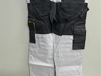 1 x werkbroek wit/zwart wolf line 48 - afbeelding 3 van  3