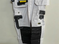 1 x werkbroek wit/zwart wolf line 48 - afbeelding 2 van  3