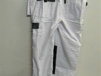 1 x werkbroek wit/zwart wolf line 48 - afbeelding 3 van  3