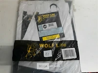 1 x werkbroek wit/zwart wolf line 50 - afbeelding 3 van  3