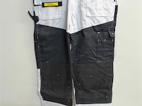 1 x werkbroek wit/zwart wolf line 50 - afbeelding 1 van  3