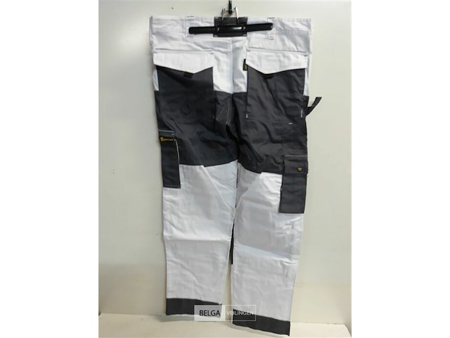1 x werkbroek wit/zwart wolf line 50 - afbeelding 3 van  3