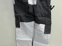 1 x werkbroek wit/zwart wolf line 50 - afbeelding 3 van  3