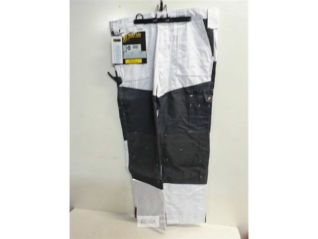 1 x werkbroek wit/zwart wolf line 50 - afbeelding 1 van  3