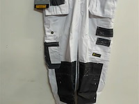 1 x werkbroek wit/zwart wolf line 50 - afbeelding 1 van  3