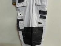 1 x werkbroek wit/zwart wolf line 50 - afbeelding 1 van  3