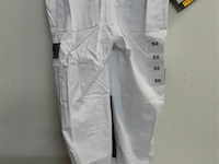 1 x werkbroek wit/zwart wolf line 50 - afbeelding 3 van  3