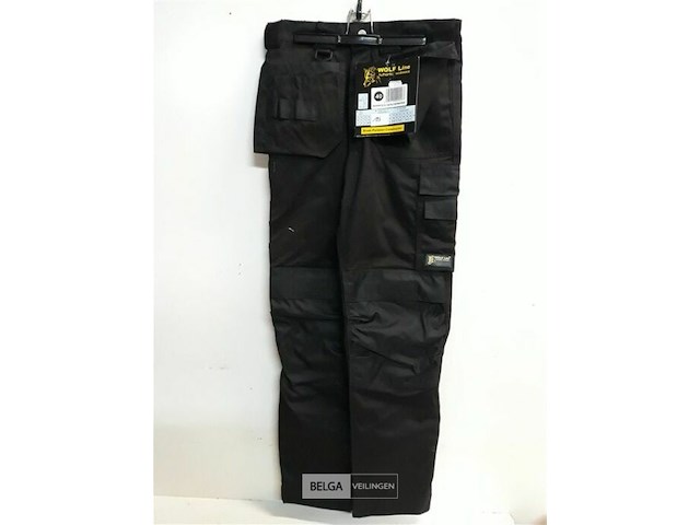 1 x werkbroek zwart wolf line 40 - afbeelding 2 van  3