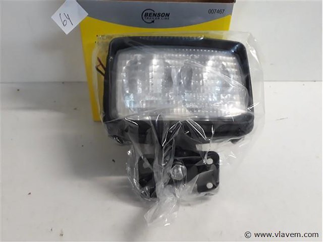 1 x werklamp 12v dubbele lamp h3 - afbeelding 2 van  2