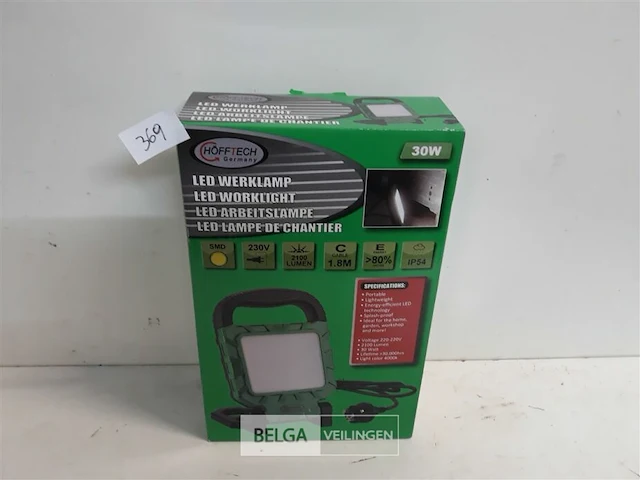 1 x werklamp led 30w 2100lm - afbeelding 1 van  3