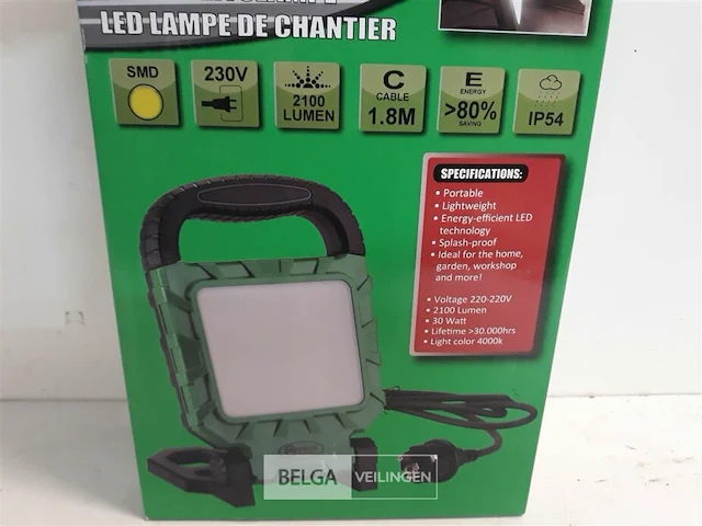 1 x werklamp led 30w 2100lm - afbeelding 3 van  3