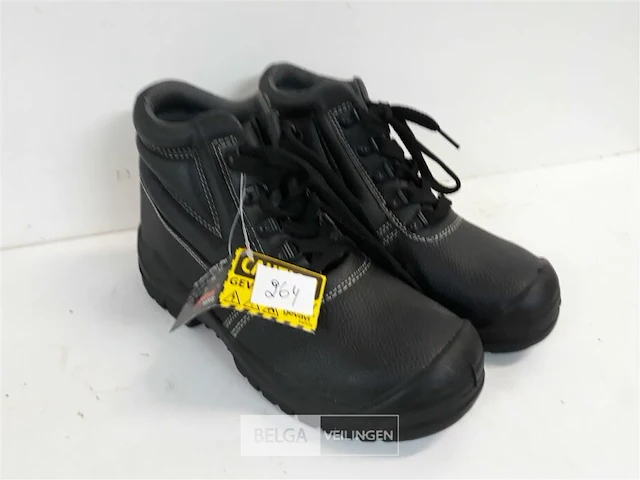 1 x werkschoenen hoog zwart 38 - afbeelding 2 van  3