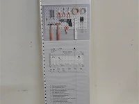 1 x werktuig ophangbord 2 ophangrails + 2 platen + houders - afbeelding 1 van  2