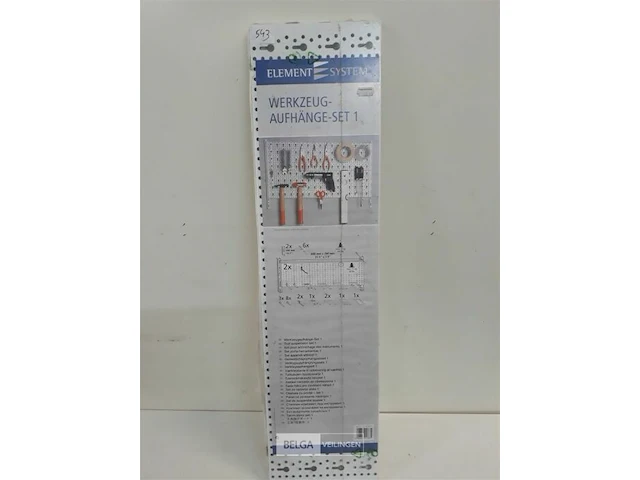1 x werktuig ophangbord 2 ophangrails + 2 platen + houders - afbeelding 2 van  3