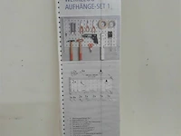1 x werktuig ophangbord 2 ophangrails + 2 platen + houders - afbeelding 2 van  3