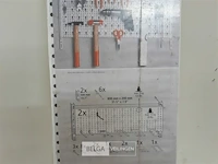 1 x werktuig ophangbord 2 ophangrails + 2 platen + houders - afbeelding 3 van  3