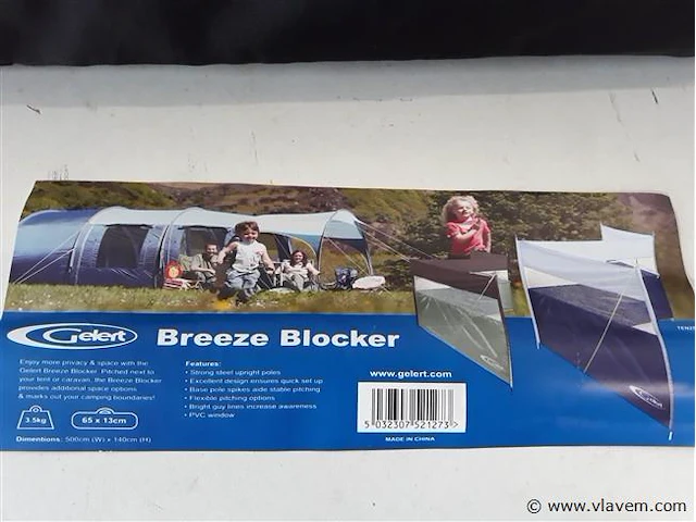 1 x windscherm gelert 5mx1,4m - afbeelding 2 van  2
