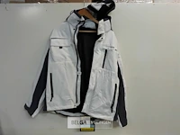 1 x winterjas wit/grijs + kap wolf line xl - afbeelding 3 van  3