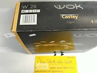 1 x wok 28 cm non stick alu voor alle vuren - afbeelding 3 van  3