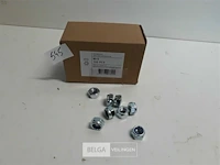1 x zeskant borgmoer verzinkt m 10 100 stuks - afbeelding 2 van  3