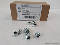 1 x zeskant borgmoer verzinkt m 6 200 stuks - afbeelding 2 van  2