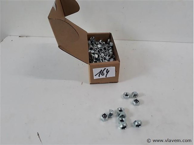 1 x zeskant borgmoer verzinkt m 6 200 stuks - afbeelding 1 van  2