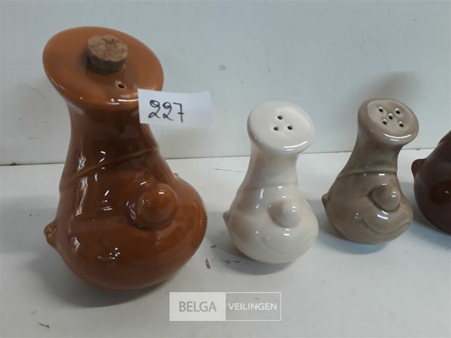 1 x zout peper azijn olie setje - afbeelding 3 van  3