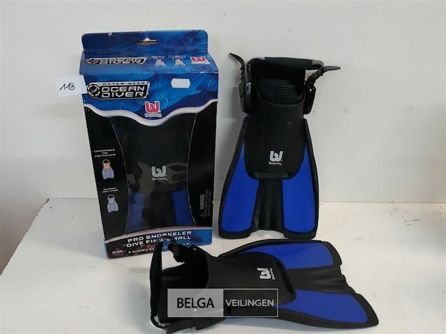 1 x zwemvliezen maat 34-38 - afbeelding 2 van  3