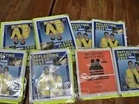 1 zak met 10 fluovestjes reflecterend - afbeelding 2 van  3