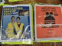 1 zak met 10 fluovestjes reflecterend - afbeelding 2 van  2