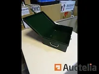 1 zware metaal doos met handvat en hangslot - afbeelding 2 van  8